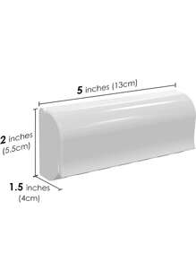 1 pezzo Porta spazzolini da denti da parete con 6 slot, organizer da armadio per camper con coperchio, in plastica con adesivo per appendere gli spazzolini da bagno, organizer per la casa. Decorazione per il bagno di casa, decorazione autunnale, ritorno a scuola