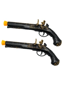 Pistola de Pirata do Caribe de Plástico, Brinquedo de Cosplay de Pirata, Acessório e Brinquedo de Arma para Fantasia de Personagem de Halloween, Acessório para Peça de Teatro, Festa e Festival, Adequado Tanto para Homens Quanto para
