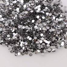 1000pcs Flat Back Resin Rhinestones, Resin Crystals, Round Flat Bottom Resin Gems, For Accessories, Shoes, Clothes, Cosmetics, Bags, Handmade DIY Art Decorations