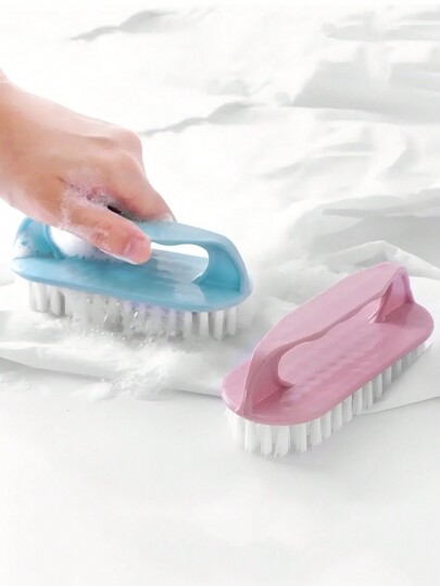 1/3/5pcs, Multi-Purpose Handheld Cleaning Brush, Household Plastic Laundry Brush, Multifunctional For Washing Basin, Shoes, Drying Rack, Cleaning Brush, And Hard Bristle Board