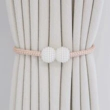 2 pièces Embrasses de rideau avec perles, supports de rideau de décoration pour la maison, pour la chambre à coucher et le salon