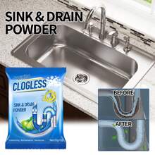 Jaysuing Drainage Pipe Blockage Removal Powder Toilet Kitchen Sewer Anti Blockage Dredging Cleaning Deodorizing Powder