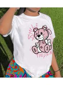 Women's T-Shirt With  Bear Print