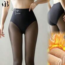 PLUSH STOCKINGS WITH GIRDLE