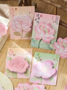 1pc/45pcs Set National Style Fragrant Sticky Notes, Memo, Remarks, Various Occasions,School Supplies,Back To School