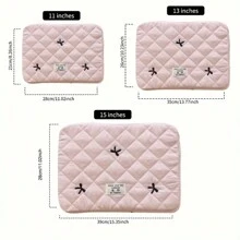 VALUEWIN Laptop Sleeve Tablet Bag Compatible With MacBook In 13 Inch Laptop Carrying Case Bag For & IPad Cute Puffer Laptop Sleeve Tablet Cover Bag For Girls/Student Notebook Protective Cover Tablet Sleeve Bags