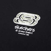 Skechers هوديي عادي مبطن بالحرارة يناسب الجنسين، ملابس رياضية عصرية FHL322U127-0018