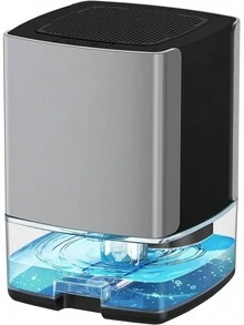Portable Dehumidifier - 30 OZ Water Tank, Auto-Off, Ideal For Room, Bathroom, Bedroom, RV, Closet - Compact Home Dehumidifier For Spaces Up To 500 Sq.Ft, With 7 Colors LED Light