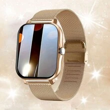 Smart Watch, Wireless Call/Dial, Multiple Sports Modes, Call Alert & Rejection, Message Reminder Display, Suitable For Men And Women, Compatible With IOS/Android - Gold - View 14