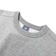 New Balance Fashionable Thermal Lined Sweatshirt, Comfortable For Fitness Training & Running, Casual Pullover, AWT44314-GHM