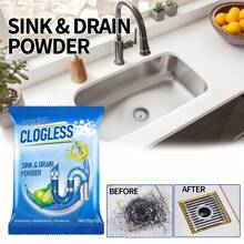 Jaysuing Drainage Pipe Blockage Removal Powder Toilet Kitchen Sewer Anti Blockage Dredging Cleaning Deodorizing Powder