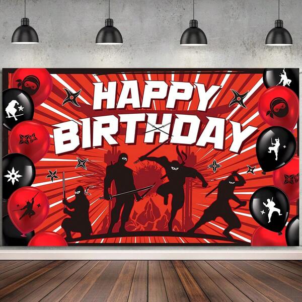 1 Stück themengebundenes Glückliches Geburtstags Party Banner für Geburtstagsfeier, Kuchen Tisch Banner, Fotobox, Party Hintergrund Dekoration Geschenke