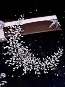 1pc Handmade Fully Rhinestoned Women Wedding Dress Belt, Suitable For Bridal Gown, Evening Dress, Style SH237