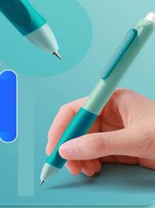 2pcs Random Colors Erasable Gel Pens, Black Ink, Heat Erasable, High-Quality Oil-Based Ink, Smooth Writing, No Blob, Erase Easily With Built-In Eraser For Convenient Correction, Helps Develop Proper Grip Back To School