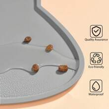 1 tấm lót thức ăn cho thú cưng bằng silicon, chống trượt, chống thấm nước, thích hợp cho khay đựng bát nước của chó (17 inch) - Nhiều màu - Xem 5