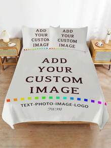 Personalized Photo/Design Duvet Cover & Pillowcases | Custom Microfibre Printed Bedding Set - Multicolor - View 17