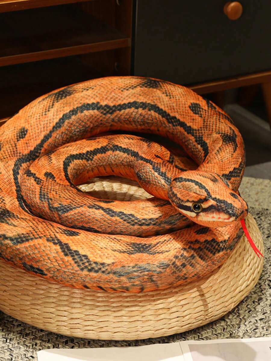 Jouet en peluche animal en forme de serpent, peluche de serpents géants ...