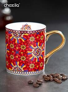 choxila 1 pieza Taza de café de cerámica, taza de café de Marruecos, taza de agua, taza de té - taza de café de cerámica - Ver 1