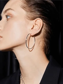 Brinco de Argola diâmetro 6cm europeu e americano fashion