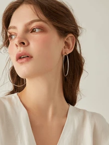 Brinco de Argola diâmetro 6cm europeu e americano fashion