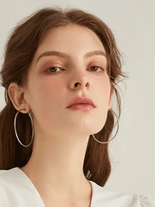 Brinco de Argola diâmetro 6cm europeu e americano fashion