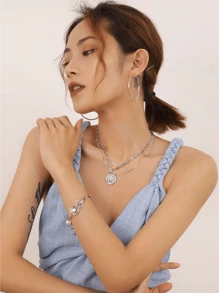 Brinco de Argola diâmetro 6cm europeu e americano fashion