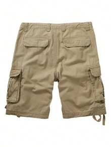 Men's Cargo Shorts, Camo Shorts, Multi Pocket Casual Shorts, Loose Fit Outdoor Work Shorts With No Belt.