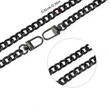 1条多功能链条肩带，配有耐用金属扣，适用于手提包和斜挎包，用途广泛 - 彩色 - 查看 13