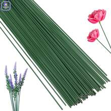 40/80/190pcs 30cm/40cm Floral Wire Flower Stems ,Dark Green And White Floral Wire Stems,DIY Pipe Cleaner Projects Crafting Floral Stem For Artificial Flower Stems Arrangements Diy, Floral Sticks Bouquet Stem Wrapping And Crafts Durability