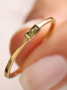 1pc Elegant Gold Plated Ring - Symbol Of Eternal Love, Perfect Accessory For Girls Rings, Jewelry For Valentine's Day, Wedding And Party Valentines