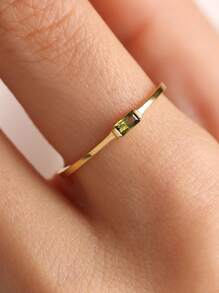 1pc Elegant Gold Plated Ring - Symbol Of Eternal Love, Perfect Accessory For Girls Rings, Jewelry For Valentine's Day, Wedding And Party Valentines