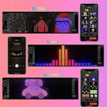 1 Piece Flexible LED Windshield Display For Cars, With Animated Flashing Devil Eyes, APP Programmable Soft LED Screen, Customizable Effects, Compatible With 24V Systems