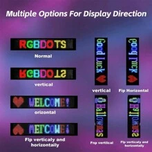 1 Piece Flexible LED Windshield Display For Cars, With Animated Flashing Devil Eyes, APP Programmable Soft LED Screen, Customizable Effects, Compatible With 24V Systems