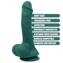 Aimitoy 1 pièce de 8 pouces, gode réaliste et coloré pour le plaisir féminin, jouet sexuel féminin en silicone, plug anal gode, gode de stimulation vaginale, jouet de flirt pour adultes avec ventouse pour utilisation mains libres, fournitures pour adultes