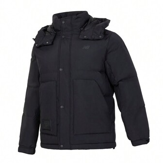 New Balance NB Men's Down Jacket 2024 Winter New Sports Leisure Warm Windproof Jacket AMJ44309BK