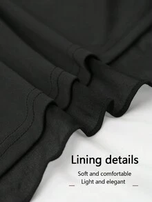 Women's Elegant Contrast Sequin Long Evening Dress, Formal Cocktail Party Gown, Wedding Guest Dress, Prom Dress - Black - View 10