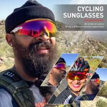 KAPVOE Gafas de moda Kapvoe, gafas de ciclismo clásicas, gafas deportivas para correr, ciclismo, nuevos deportes al aire libre y ciclismo de montaña, de lujo para mujer
