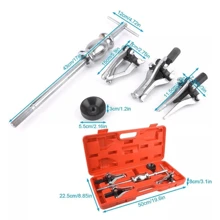 Kit De Extractor Rodamientos, 5 Pz De Acero Interno Externo - Plateado - Ver 2