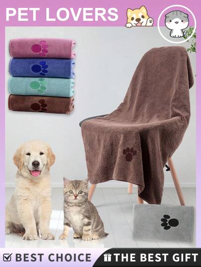 1 peça toalhas de banho superabsorventes para cães e gatos - toalhas de microfibra de secagem rápida para cães, gatos, pequenos, médios, grandes - toalhas macias para animais de estimação para secar, escovar, dar banho e lavar - toalhas de secagem para animais de estimação para cães e gatos - toalha de banho indispensável para cães e gatos - suprimentos para banho de animais de estimação para escovar e dar banho em animais de estimação - itens essenciais para cães e gatos