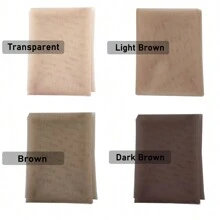 1 pezzo di tessuto di tulle svizzero da 1/4 di iarda per realizzare la base di parrucche in pizzo, accessori per reti per capelli, strumenti per tessitura, disponibile in 4 colori