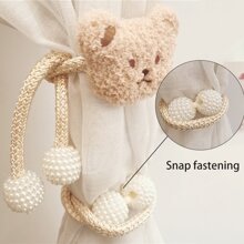 2 pièces Embrasses de rideau avec perles, supports de rideau de décoration pour la maison, pour la chambre à coucher et le salon