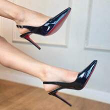 Women's Open Toe Pumps With 11cm Thin Heel Angela Galvão 2 - màu đen - Xem 1