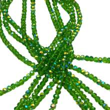 Fios de Cristal c/ Zircônia 10 fios 4mm Guia Tiaras Entremeios Bijuterias