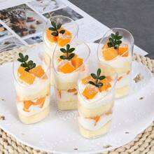 5/10/20 pièces Mini-coupes à dessert 2,5 oz/70 ml, bols à dessert 70 ml, bols à dessert ronds en plastique, bols de service réutilisables transparents pour desserts, poudings, mousses