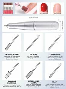 45000RPM Nail Drill Machine Rechargeable Nail File Nails Accessories Gel Nail Polish Sander Professional Tool Manicure Set