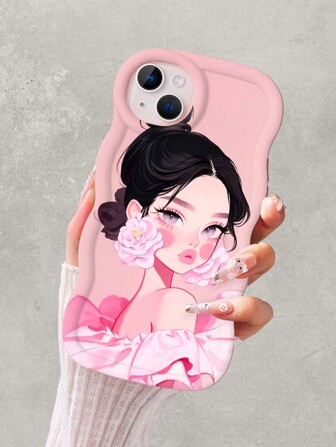  JURSUE 时尚美学可爱防震软手机壳兼容 Iphone 15 14 13 12 11 Pro Max SE 2020 X XR XS 8 7 Plus G10447Q