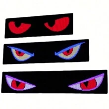 1 Piece Flexible LED Windshield Display For Cars, With Animated Flashing Devil Eyes, APP Programmable Soft LED Screen, Customizable Effects, Compatible With 24V Systems