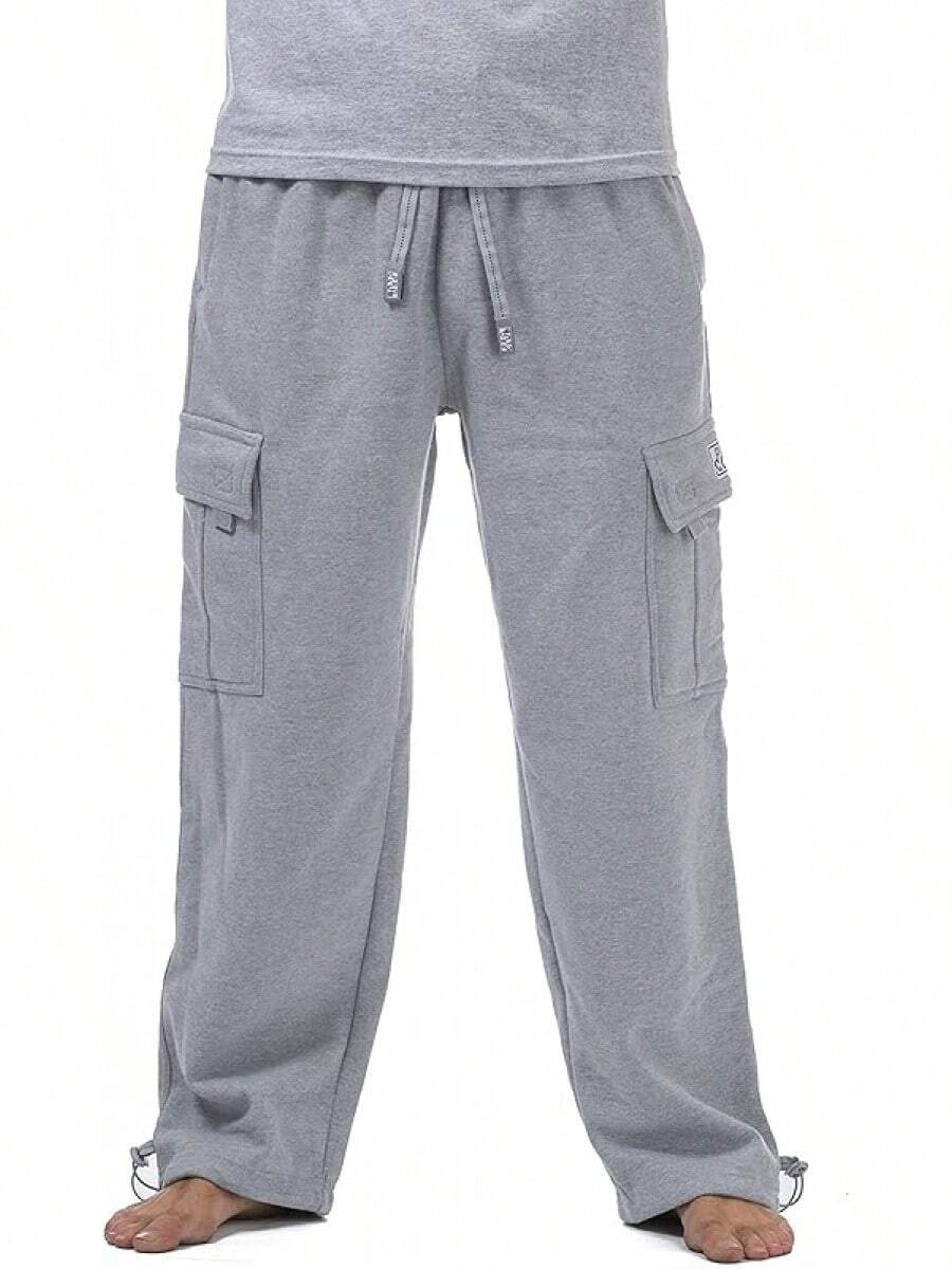 Pro Club Men's Heavyweight Fleece Cargo Pants - Army Green - View 1