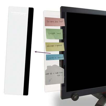 办公桌配件 显示器 备忘板 电脑留言板 电脑办公用品 便利贴架 家庭办公配件 桌面留言板 办公室装饰、学校用品、返校