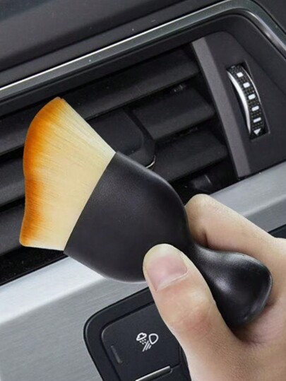 1pc Pink Keyboard & Crevice Cleaning Brush, Soft Bristles, Suitable For Diverse Uses - Cleaning Car Interior And Desktops